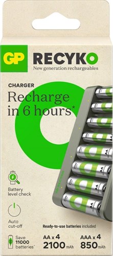 Afbeelding laden in galerijviewer, Gp batterijlader usb 6h met 4xaaa en 4xaa batterij - 3503068