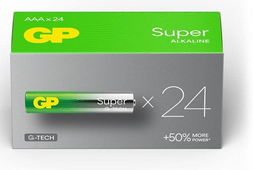 Afbeelding laden in galerijviewer, Gp super alkaline batterij aaa doos(24) - 3012292