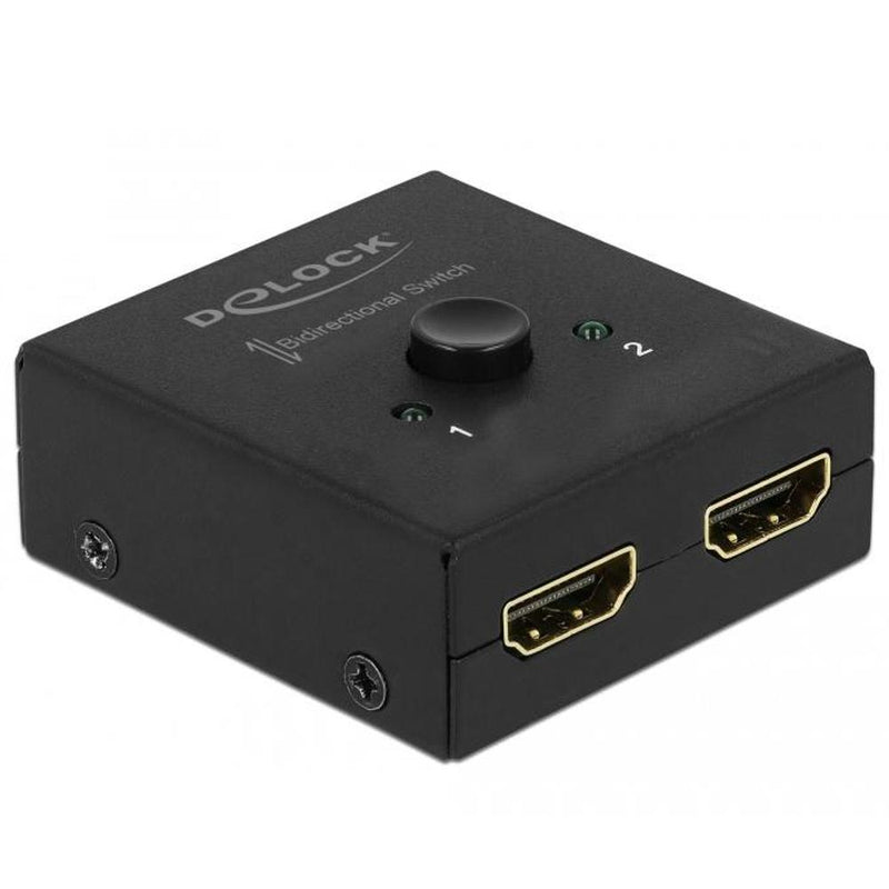 Afbeelding laden in galerijviewer, Delock hdmi switch 2 - 1 bidirectional 4k 60 hz (zwart)