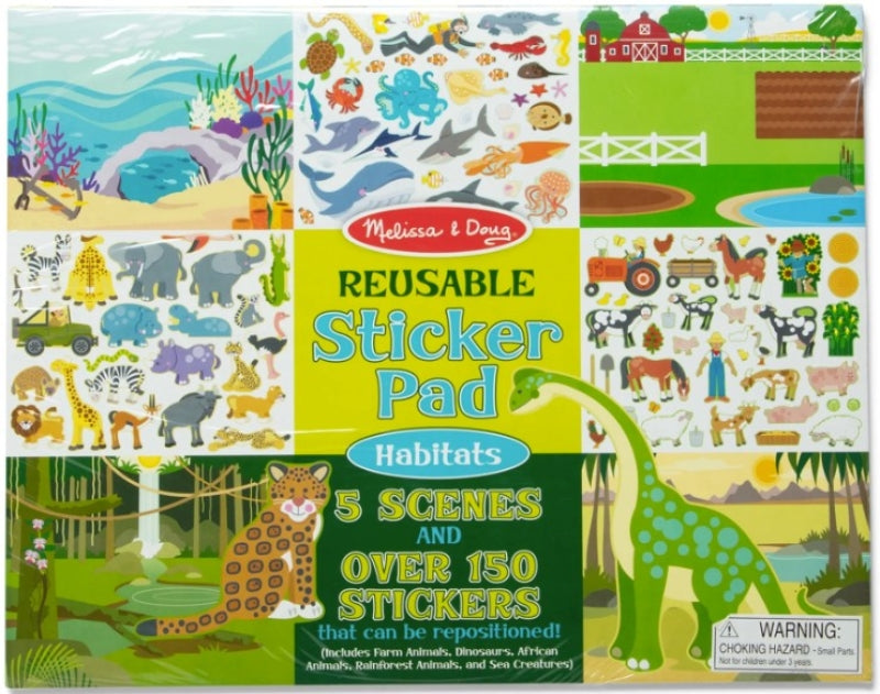 Afbeelding laden in galerijviewer, Melissa doug herbruikbaar stickervel dieren