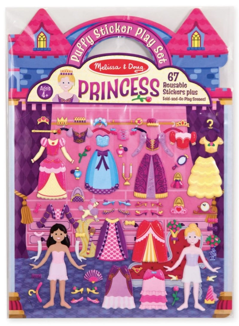 Afbeelding laden in galerijviewer, Melissa doug herbruikbare puffy stickerblok (prinses)