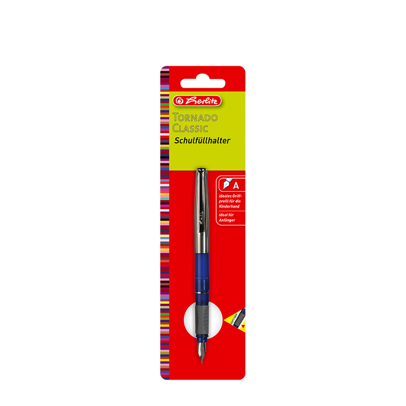 Afbeelding laden in galerijviewer, Herlitz schoolvulpen tornado classic blauw