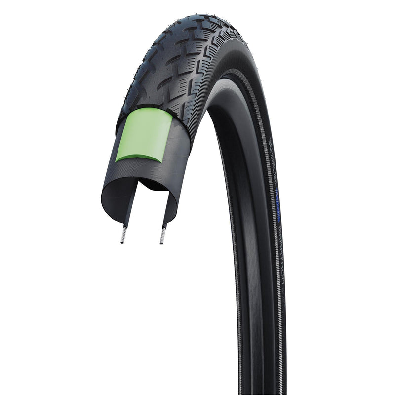 Afbeelding laden in galerijviewer, Schwalbe buitenband Marathon G-Guard 27.5 x 1.65 zw refl