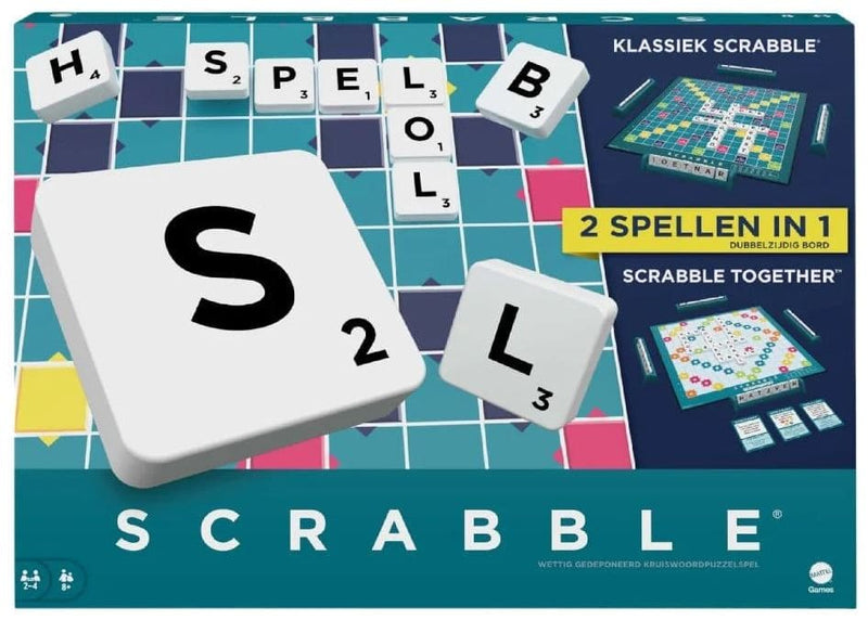 Afbeelding laden in galerijviewer, Mattel scrabble 2in1 bordspel