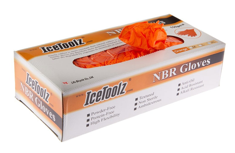 Afbeelding laden in galerijviewer, Icetoolz handschoenen nbr nitril, maat xl, 100 st, 17g6