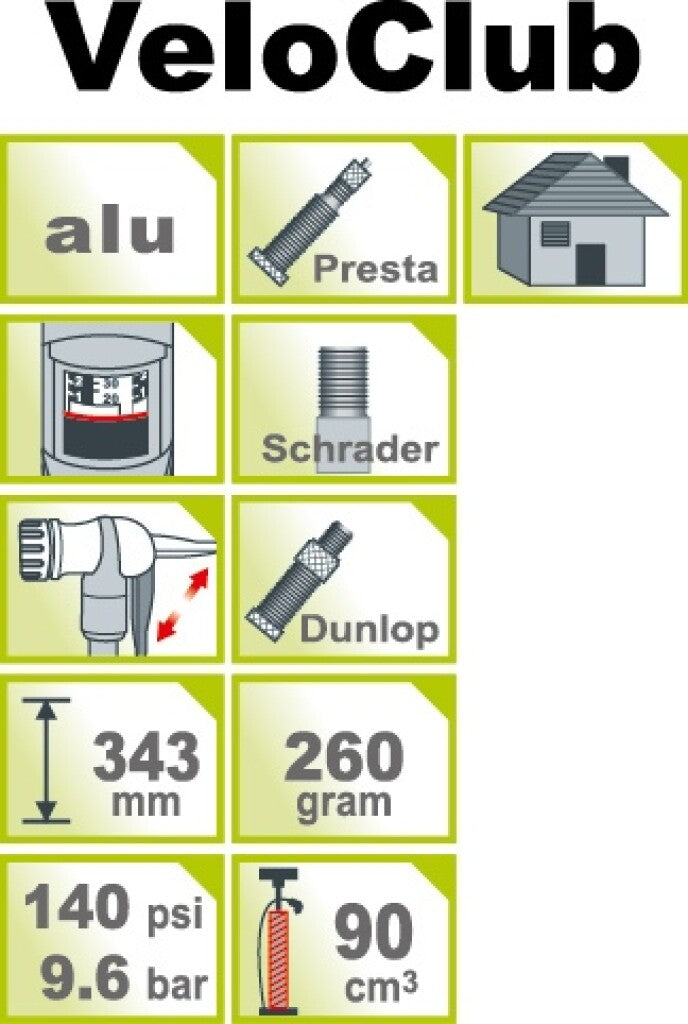 Afbeelding laden in galerijviewer, Icetoolz 140psi hogedruk minipomp met meter - veloclub a351