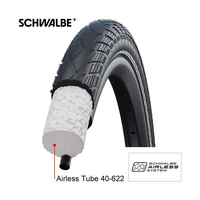Afbeelding laden in galerijviewer, Schwalbe binnenband airless solid 28 40-622