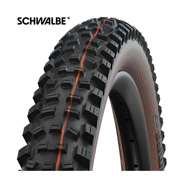 Afbeelding laden in galerijviewer, Vouwband Schwalbe Hans Dampf Evo Super Trail 27.5 x 2.35 60-584 - bronze sidewall