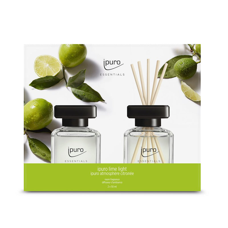 Afbeelding laden in galerijviewer, Ipuro geurdiffuser lime light 2 x 50 ml
