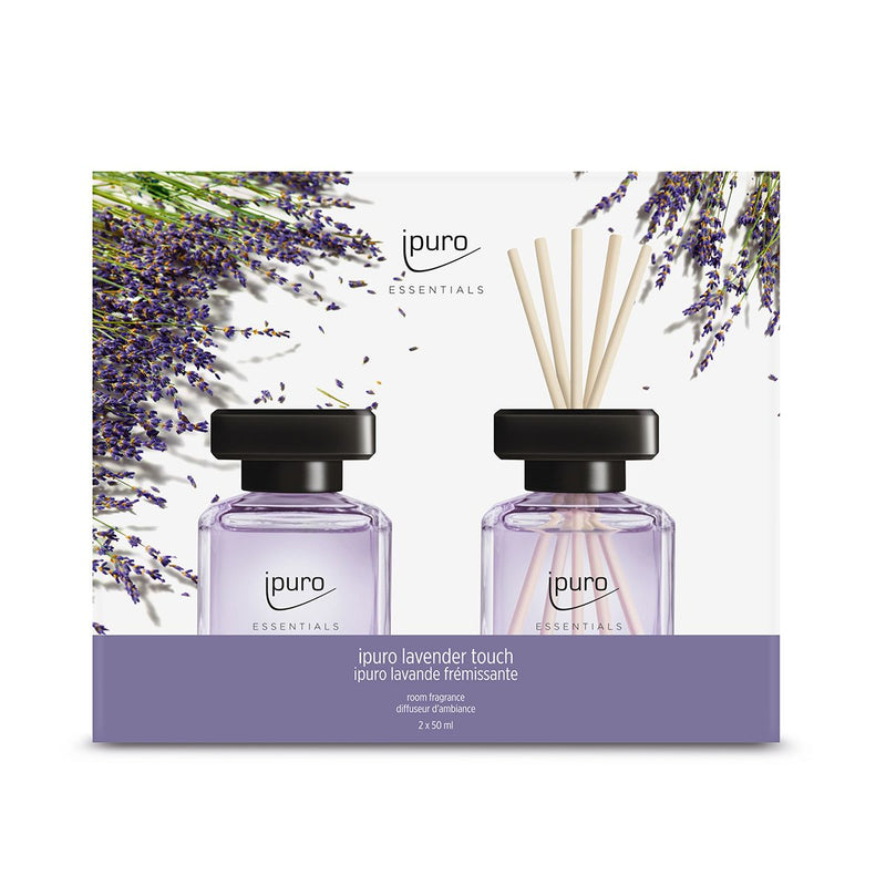 Afbeelding laden in galerijviewer, Ipuro geurdiffuser lavender touch 2 x 50 ml