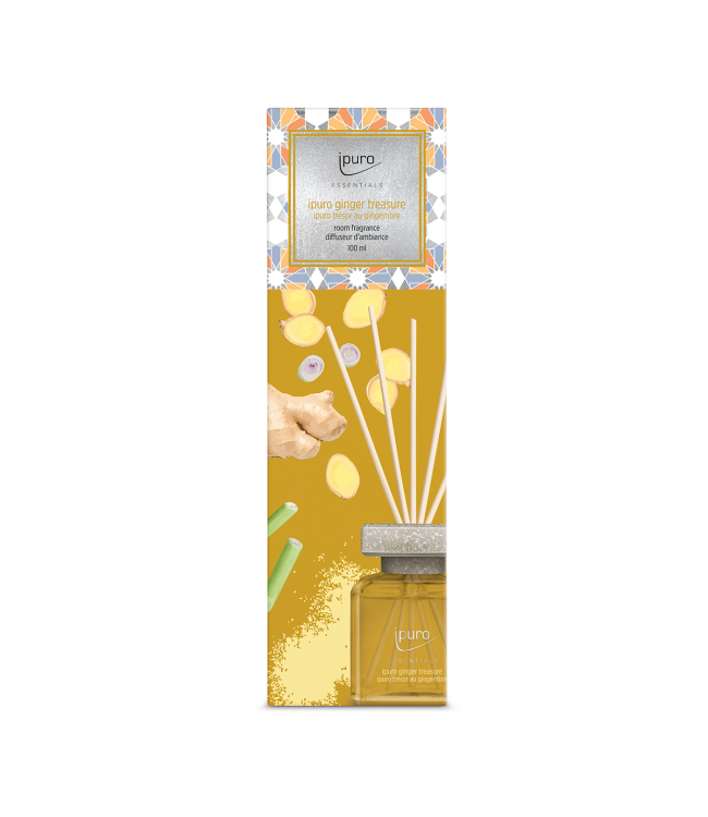 Afbeelding laden in galerijviewer, Ipuro geurdiffuser ginger treasure 100ml