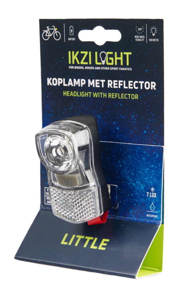 Afbeelding laden in galerijviewer, Led koplamp mini klein fel 7lux kroonbout batt. kaart