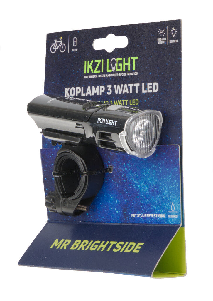 Afbeelding laden in galerijviewer, IKZI-Light koplamp Alu LED Mr. Brightside Hi-Tech batt.