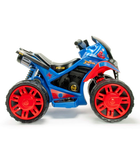 Afbeelding laden in galerijviewer, Injusa Spider-Man The accuvoertuig quad 12V blauw rood
