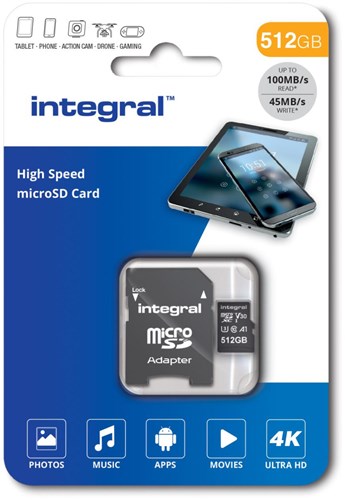 Afbeelding laden in galerijviewer, Enzo integral micro sd geheugenkaart v30 512gb - 9500420