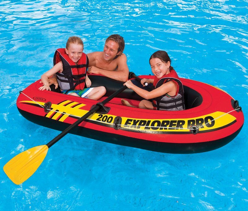 Afbeelding laden in galerijviewer, Intex Explorer 200 Set Mét peddels en pomp