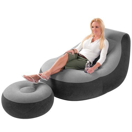 Afbeelding laden in galerijviewer, Intex Ultra Lounge stoel met poef