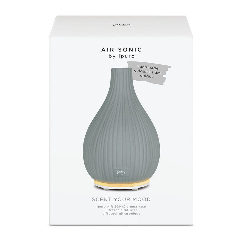 Afbeelding laden in galerijviewer, Ipuro air sonic aroma vaas grijs