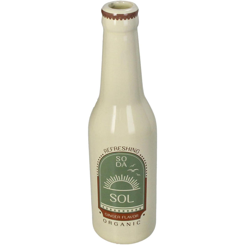 Afbeelding laden in galerijviewer, Kersten vaas soda fles sol fine aardewerk ivory 6.5x6.5x24cm
