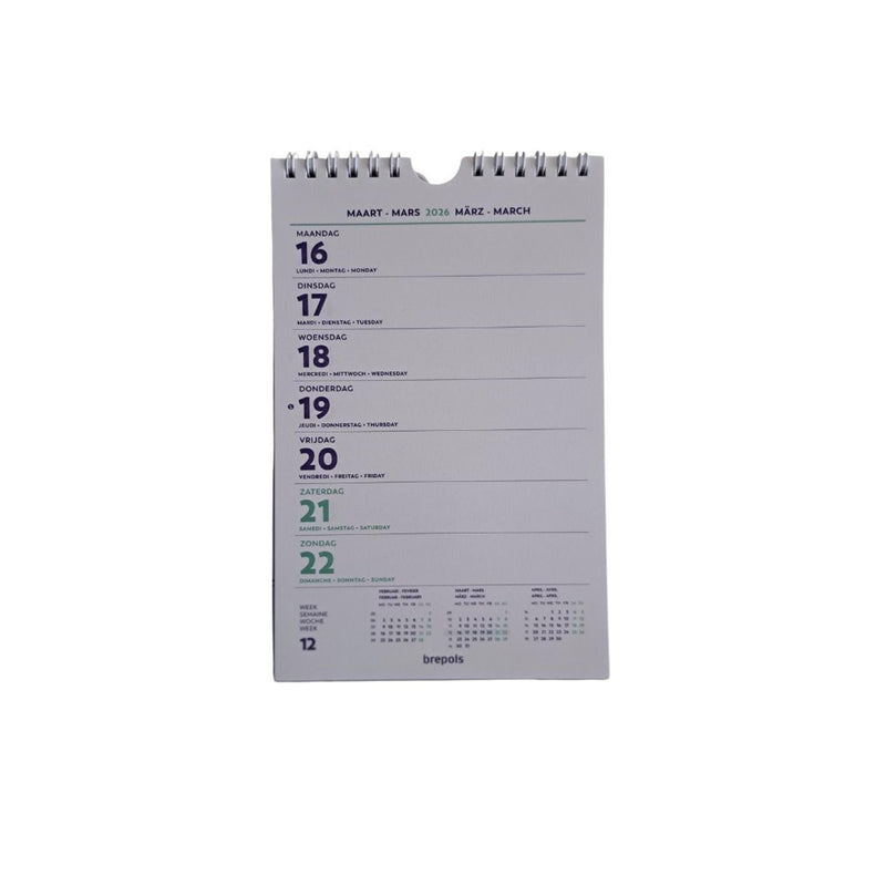 Afbeelding laden in galerijviewer, Brepols wand-week kalender fantasy 2026