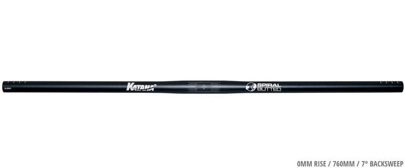 Afbeelding laden in galerijviewer, Katana spiral butted riser bar 25.4mm handlebar