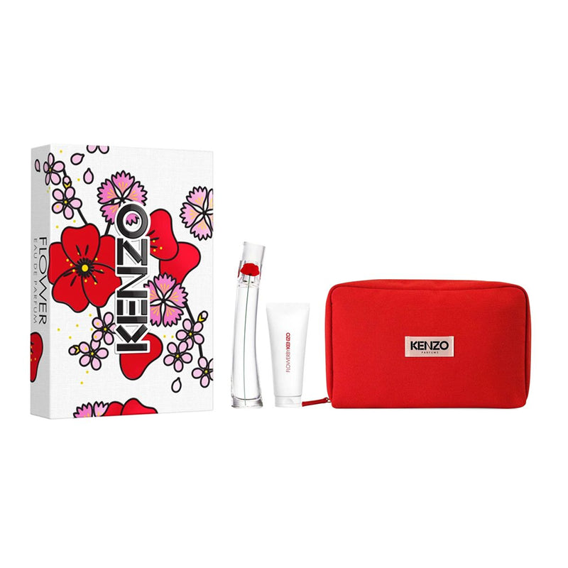Afbeelding laden in galerijviewer, Kenzo flower geschenkset dames edp 50ml bodywash 75ml