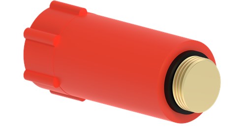 Afbeelding laden in galerijviewer, Kirchhoff kunststof bouwplug, rood, 1 2 , messing schroefdraad - 989135355