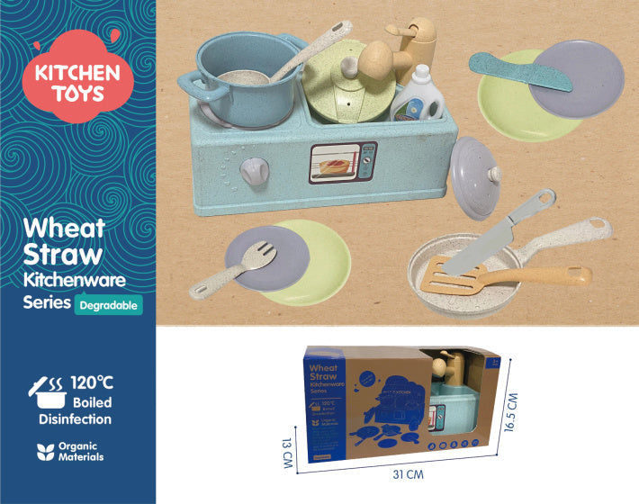 Afbeelding laden in galerijviewer, Kitchen toys speelgoed wastafel met keukenaccessoires gerecycled