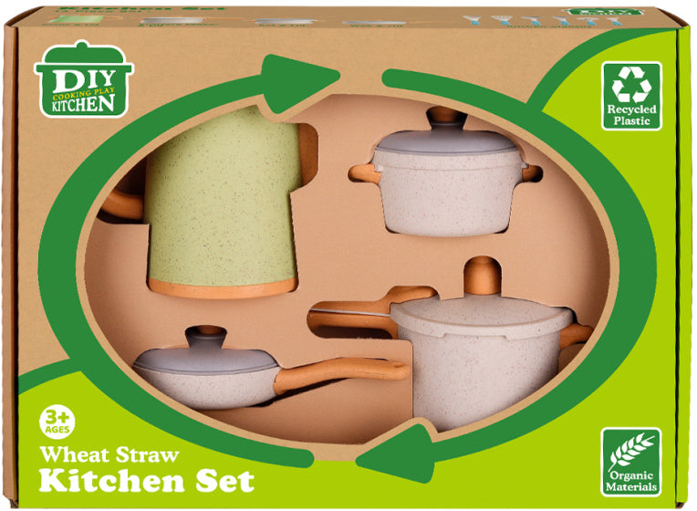 Afbeelding laden in galerijviewer, Kitchen toys kookgerei keukenaccessoires speelset gerecycled