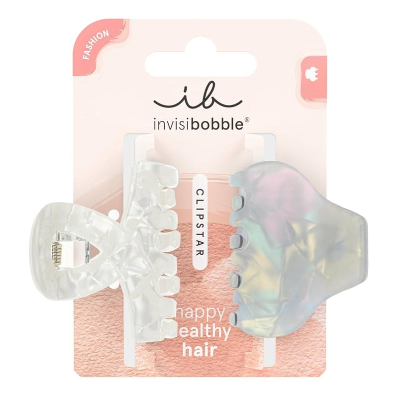Afbeelding laden in galerijviewer, Invisibobble clipstar pearly frost 2st.