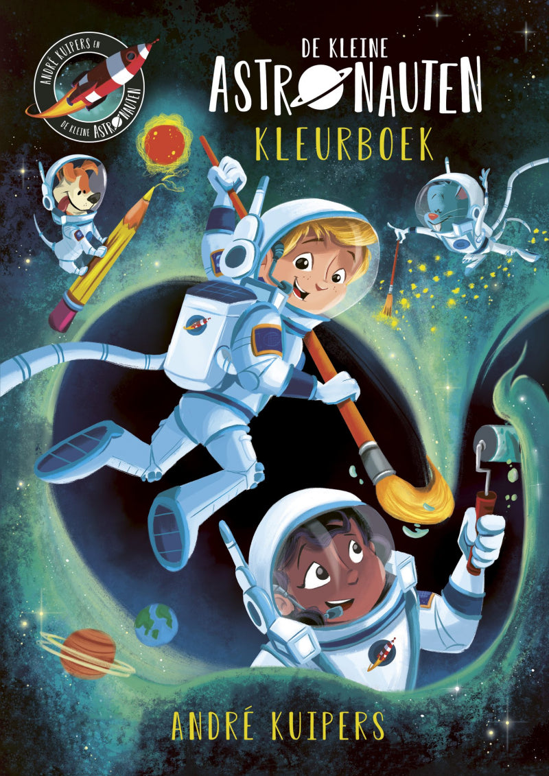 Afbeelding laden in galerijviewer, Witte leeuw kleurboek-de kleine astronauten