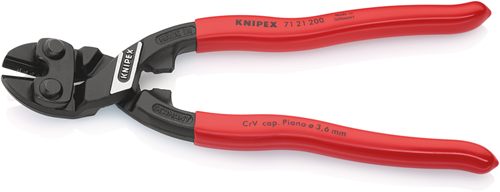 Afbeelding laden in galerijviewer, Knipex cobolt®71 21 200 sb compacte boutensnijtang | met kunststof bekleed zwart geatramenteerd | 200 m - 71 21 200 sb