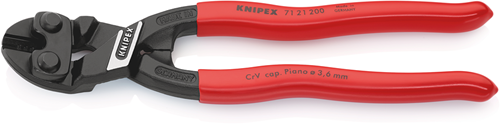 Afbeelding laden in galerijviewer, Knipex cobolt®71 21 200 sb compacte boutensnijtang | met kunststof bekleed zwart geatramenteerd | 200 m - 71 21 200 sb