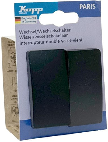 Afbeelding laden in galerijviewer, Enzo kopp paris mat zwart wissel wissel schakelaar + wip - 4625202