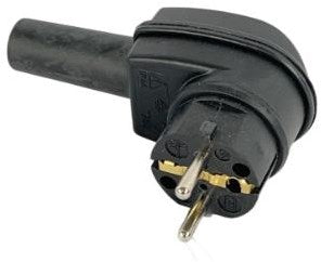 Afbeelding laden in galerijviewer, Enzo kopp randaarde stekker rubber haaks kopp - 6141195