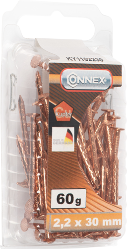 Afbeelding laden in galerijviewer, Connex bootnagel 2.2x30 60g cu - ky1102230