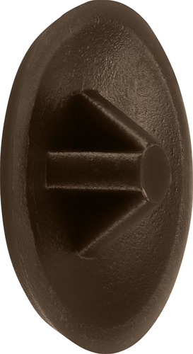 Afbeelding laden in galerijviewer, Connex afdekkap pz d12 pvc 50st br - ky3180031
