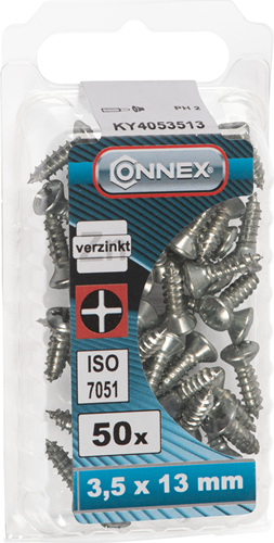 Afbeelding laden in galerijviewer, Connex plaatschroef bv-k 3.5x13 50st vz - ky4053513