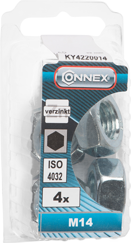 Afbeelding laden in galerijviewer, Connex zeskantmoer m14 4st vz - ky4220014