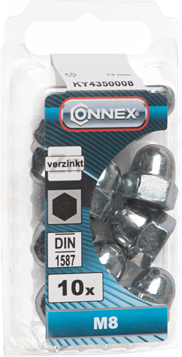 Afbeelding laden in galerijviewer, Connex dopmoer m8 10st vz - ky4350008