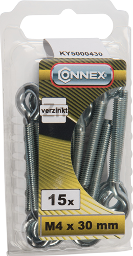 Afbeelding laden in galerijviewer, Connex oogbout m4x30 15st vz - ky5000430
