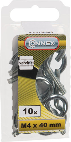 Afbeelding laden in galerijviewer, Connex haakbout m4x40 10st vz - ky5130440