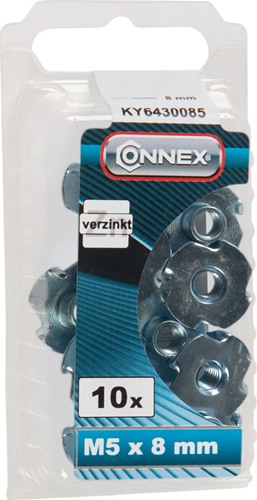 Afbeelding laden in galerijviewer, Connex inslagmoer met haken m5x8 10st vz - ky6430085