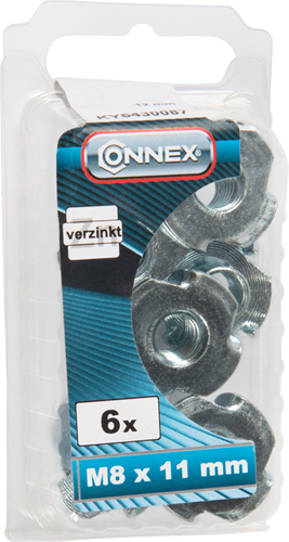 Afbeelding laden in galerijviewer, Connex inslagmoer met haken m8x11 6st vz - ky6430087