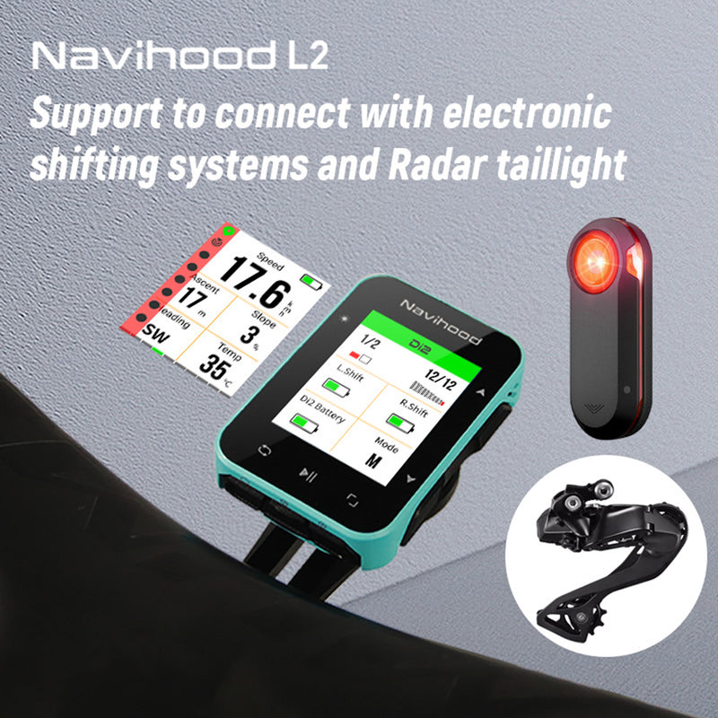 Afbeelding laden in galerijviewer, Navihood fietscomputer gps navigatie l2