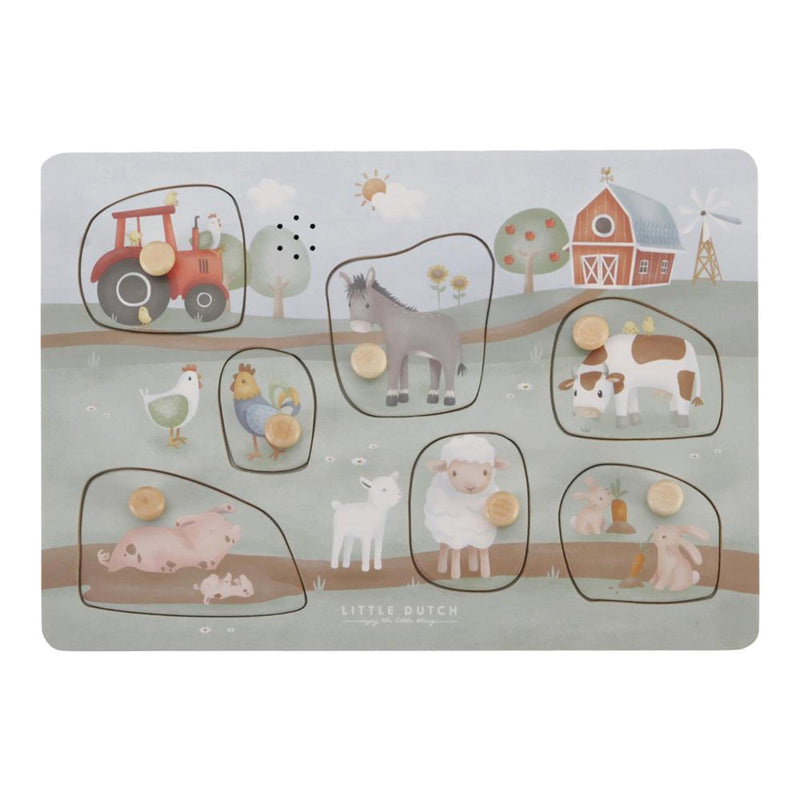 Afbeelding laden in galerijviewer, Little dutch - geluidenpuzzel fsc - little farm