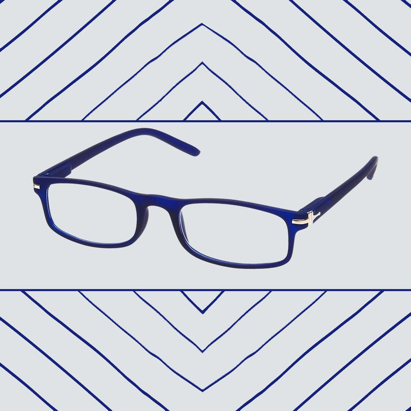 Afbeelding laden in galerijviewer, Spectrum leesbril mat blauw rechthoekig 1.50