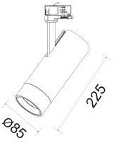 Afbeelding laden in galerijviewer, Enzo lival led railspot 3-fase 29w 3000k zwart 15-60gr lival surt - 5050622