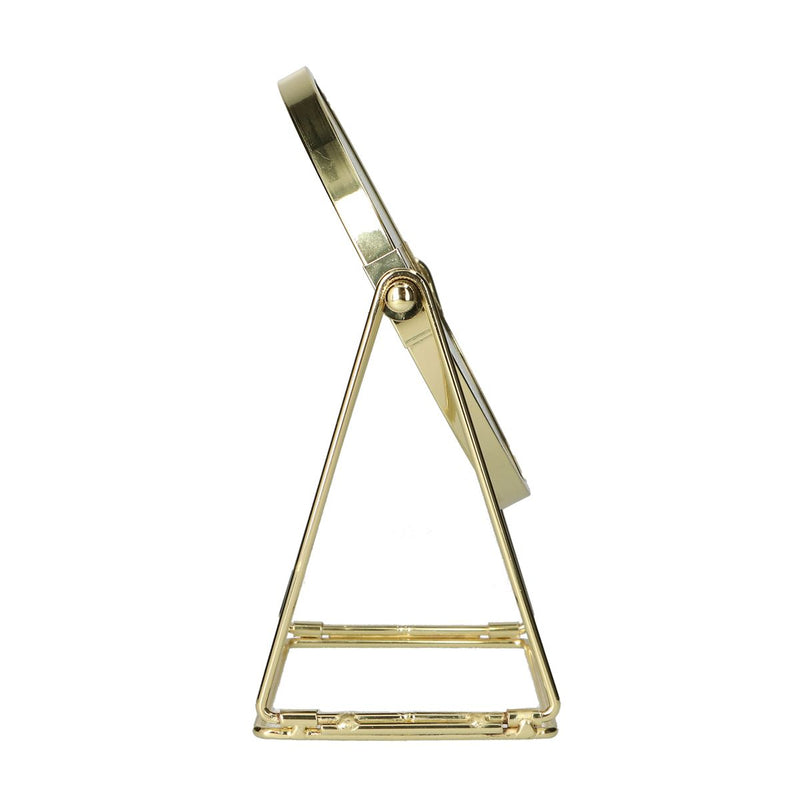 Afbeelding laden in galerijviewer, Lsp spiegels spiegel op frame voet goud 22cm 3x vergrotend