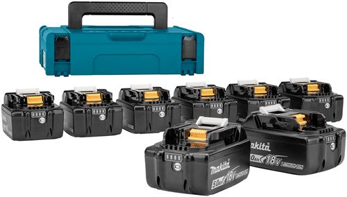 Afbeelding laden in galerijviewer, Makita 199697-1 | lxt accuset 18v in mbox nr.1 (8x 5.0ah bl1850b accu) - 199697-1